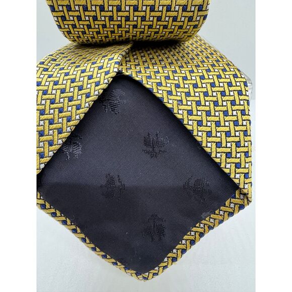 Brooks Basic Yellow Gold Pattern Neck Tie - Picture 4 of 4